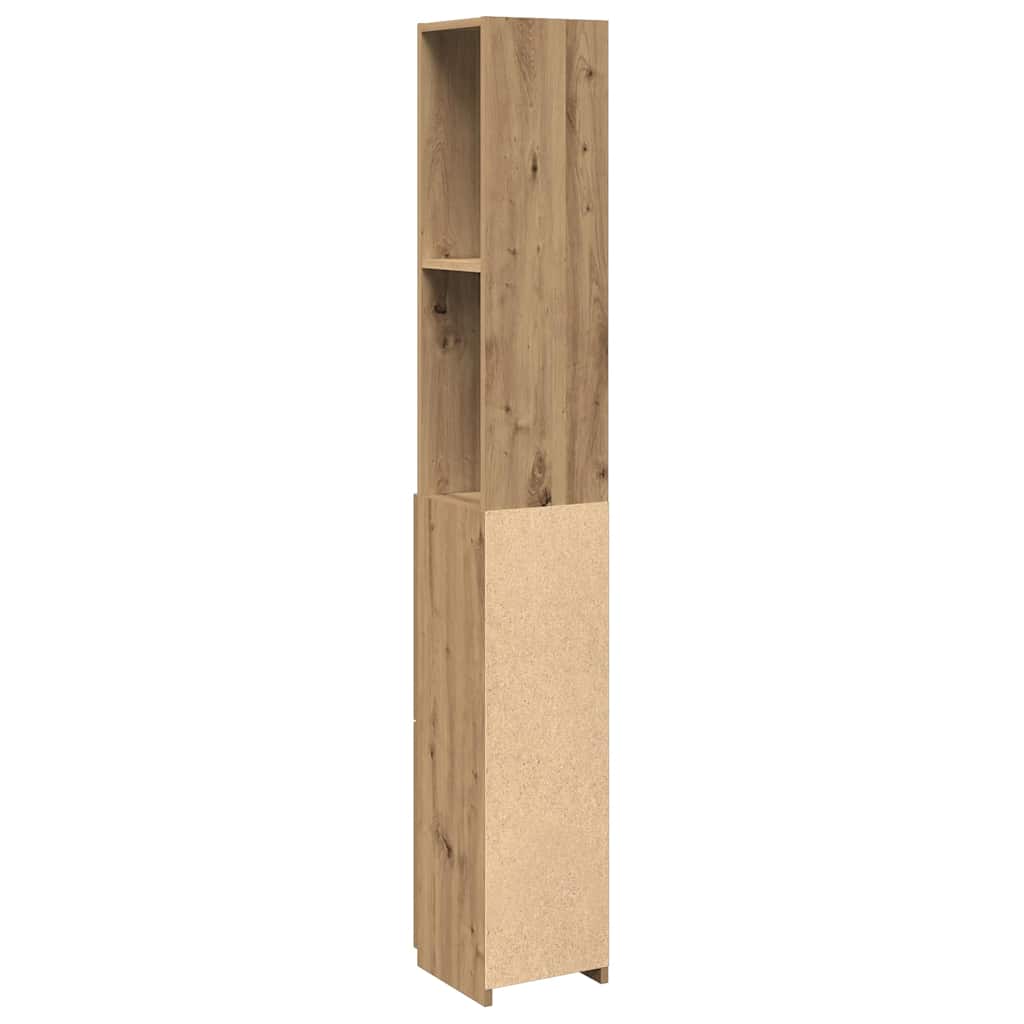 Bathroom Cabinet Artisan Oak 25 x 25 x 170 cm Engineered Wood