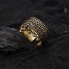 Unique Retro Style Intricate Beaded Tassel Ring With Hollow Design For Fashionable Women