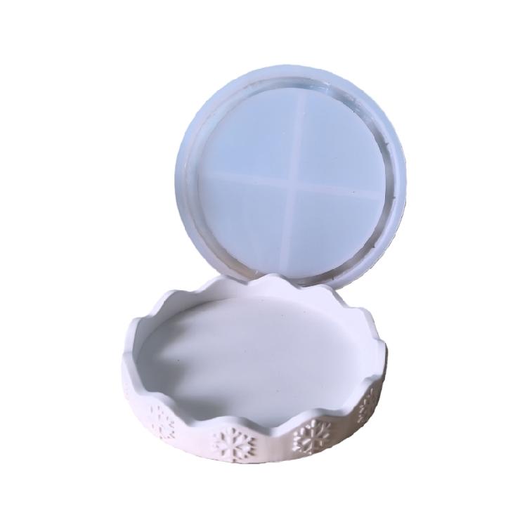 Jul-tema Silikon Hantverksform Bakplåt Livsmedelssäkra Material för Tillverkning av Resin Art Choklad Juldekorationer