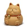 Chinese Yixing Purple Clay Tea Pet Handmade Sculpture Animal Ornaments Lucky Cat Statue Decoration Desktop Decors Crafts Tea Set