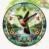 Acrylic Colorful Hummingbird Sun Catcher Rainbow Bird Wind Chimes Crafts Hanging Decor For All Seasons Home Garden Ornament