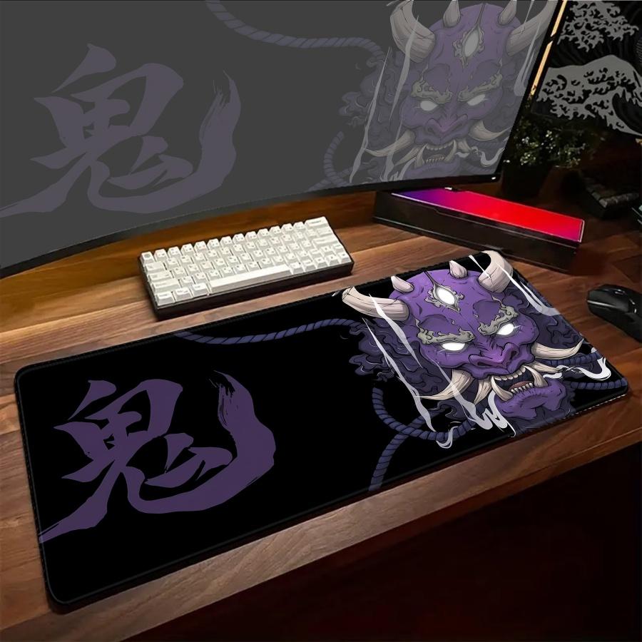 XXL Large Japan Mousepads ONI Gamer Desk Mouse pad Kawaii Big Desk Pad Computer Setup Accessories Desktop mats Gaming Mat 800x300x2mm
