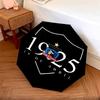 1 PC Automatic Folding Umbrella - Club Social y Deportivo Colo-Colo Pattern, Portable & Foldable Design with 8 Ribs, Christmas Birthday Gifts