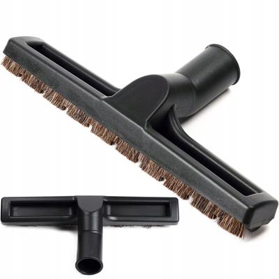 Suction Nozzle/brush with Natural Bristles for Parquet Panels 35 Mm Black