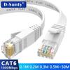Flat Design Cat6 Ethernet Cable 1000Mbps Support LAN Network Cable  PC Connection