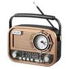 Gelielim Tragbares Radio, FM/AM/SW Kurzwellenradio, Bluetooth, Wide FM, Hohe Empfindlichkeit, USB/TF-Kartenkompatibel, Laute Lautstärke, Akku-/USB-Aufladung, Retro St