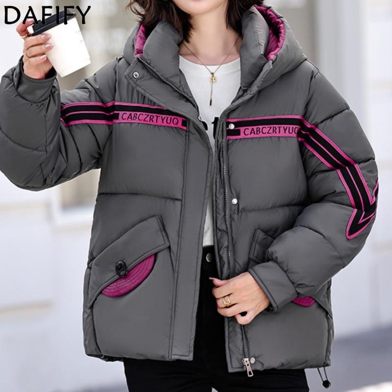 DAFIFY Women's Fashion Casual Fall Winter Long Sleeve Jackets & Coats Down Coats