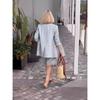 Completo da donna 2 pezzi blazer manica lunga e set shorts