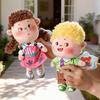 Blonde Boy & Brown Red Yellow Hair Girl Plush Doll - Soft Fluffy Stuffed Toy, Cute Collectible Doll for Kids & Display