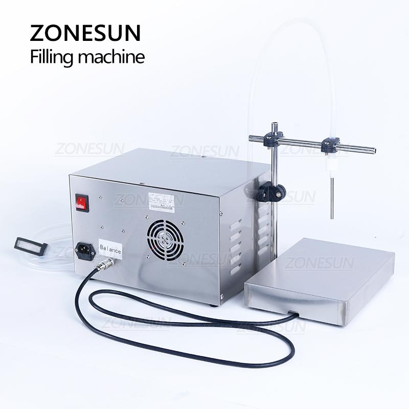 ZONESUN ZS-MP251W Magnetic Pump Strong Acid Liquid Edible Oil Liquor Filling and Weighing Machine Juice  Water Bottle Filler