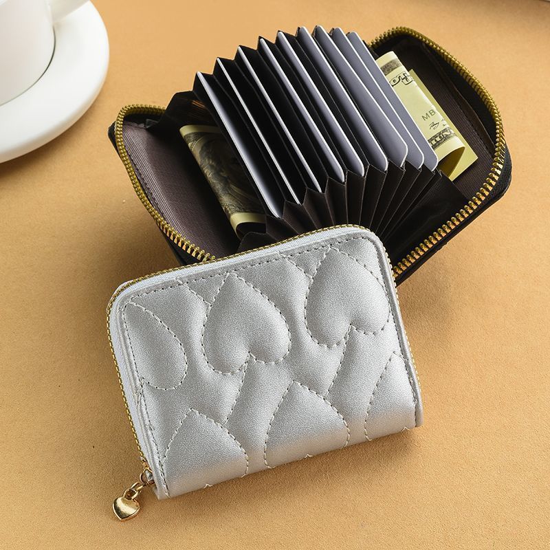 

Women Wallets Short Pu Leather Zipper Purses Multi Card Slots Large Capacity Money Bag for Women Coin Card Holders Dropshipping