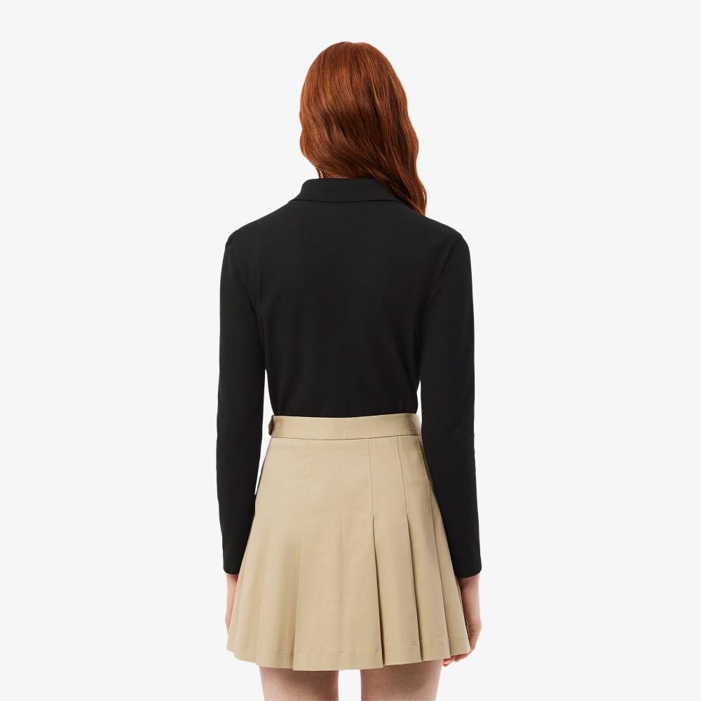 [Lacoste] Women's Slim Fit Long Sleeve Polo Shirt PF5464-55N031