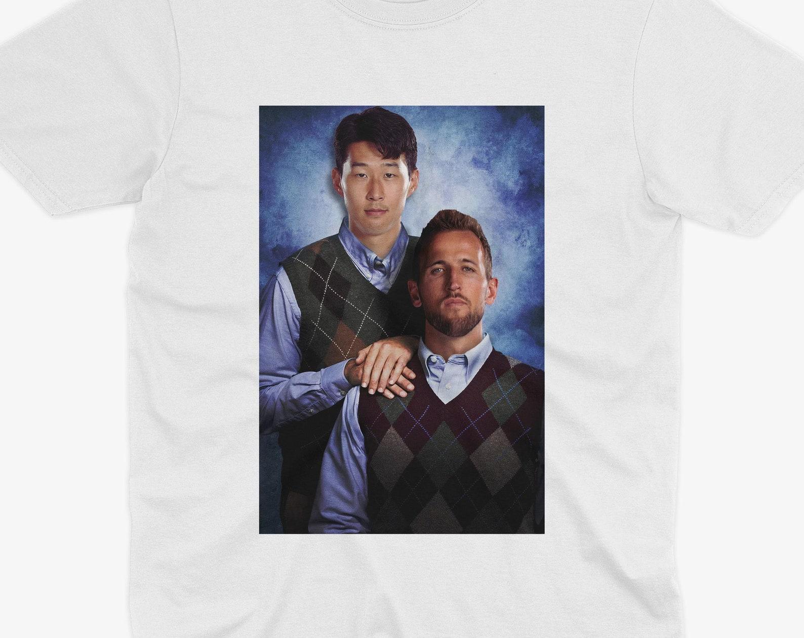 Hyun Min Son & Harry Kane T Shirt | Tottenham T Shirt | THFC | Spurs T Shirt L