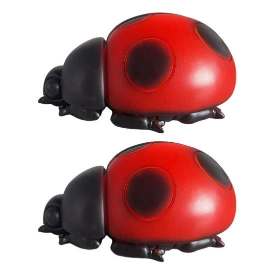 Glowing Ladybug Night Light, Resin Bedside Lamp for Kids, Cute Insect Shaped Table Decor for Bedroom, Funny Small Lamp Gift