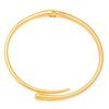 European and American Cross-Border Personalized Geometric Metal Glossy Spring Open Choker Bracelet for Women Punk Simple Necklace Choker