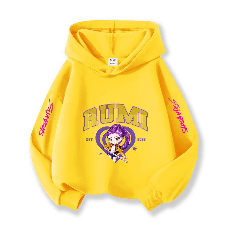 Kpop Christmas Leisure Children's Hoodie Halloween Korean Fashion Witch Hunting Fans Essential Girls'  Top