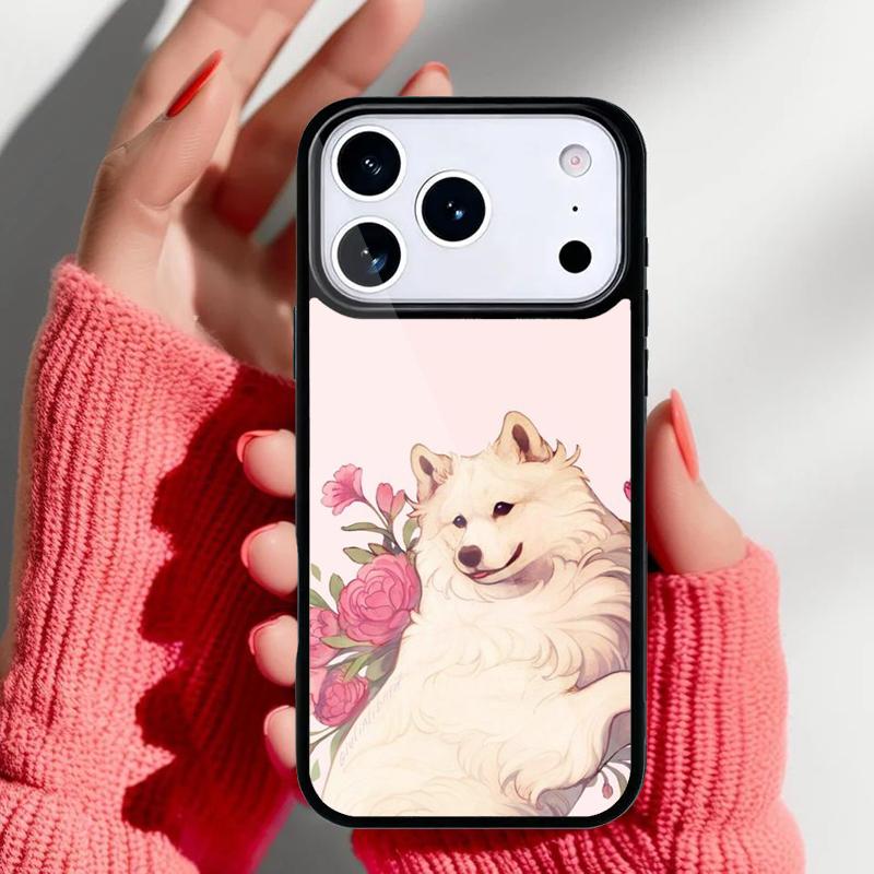 Samoyed Puppy Phone Case for iPhone 17 Air 16e 15 14 13 Pro Max Back Cover for 12 11 Pro Coque