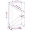 VidaXL Portant de bois chauffage noir 60x25x100 cm, support à bûches de cheminée, support à bûches, support à bûches, 864327
