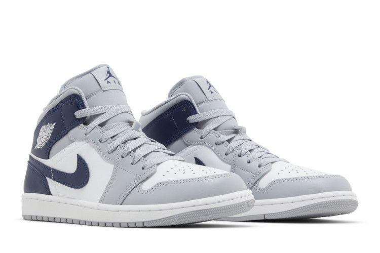 Jordan 1 Mid Wolf Grey Midnight Navy