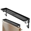 Radiator Cover Shelf Iron Storage Rack No Drilling Heat-resistant Radiator Top Cover For Hotel Dorm Bedroom Bathroom Kitchen