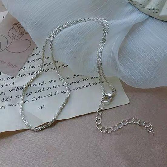 Sparkling Necklaces for Women Collarbone Chain with Lobster Clasp Hypoallergenic Jewelry for Parties Weddings Everyday Wear