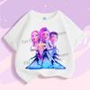 Kpop Tričko Lovce démonů Dětské Roztomilé Rumi Mira Zoey Trička Dívky Chlapci Léto Krátký rukáv Dětské Volnočasové Topy Bavlněné Oblečení Dárek