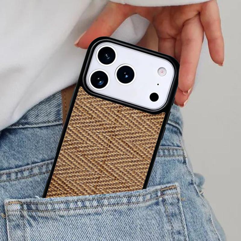 Bamboo Inlay Style Phone Case for iPhone 16e 15 14 13 12 17 Pro Max Plus Air 17pro Cover Coque