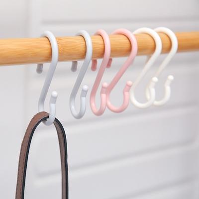8 Pcs Set Space Saving S-Shaped Hooks Plastic Storage Hooks Durable Hanger Hooks  Kitchen