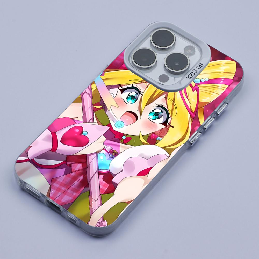 Sakura Uta Cure Idol White Translucent Mobile Phone Case for iPhone 17 16 15 14 13 12 11 X XR XS Air Pro Max Plus Colorful Cover
