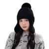 Sweet and Cute Bow Knitted Wool Hat Autumn and Winter Casual Versatile Windproof Ear Protection Hat Outdoor Warm Hat