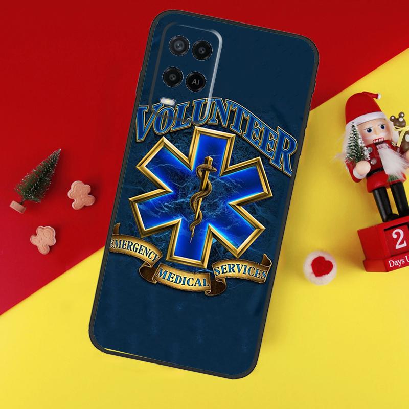 EMT EMS Medical Rescue Case For Oppo A38 A18 A58 A78 A98 A74 A94 A54 A80 A60 A40 A96 A76 A16 A15 A17 A57 A5 A6 Pro