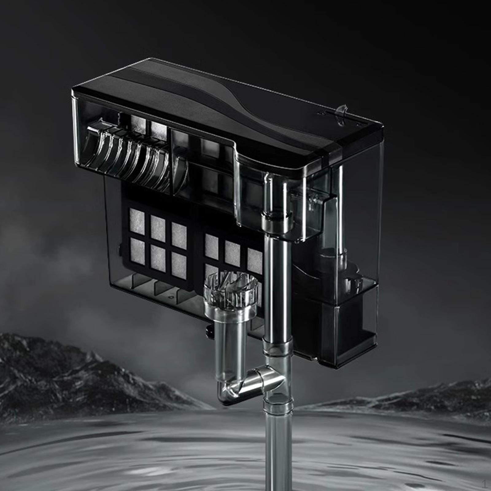 

Фильтр для аквариума с регулируемым потоком, система фильтрации водопада, настенная для ящериц 8W