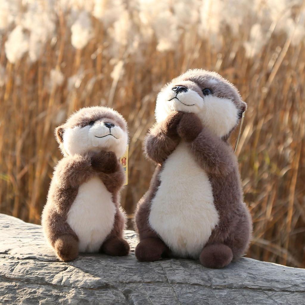 Playful Otter Plush Toy Cute Animal Doll Gift For Kids And Teens