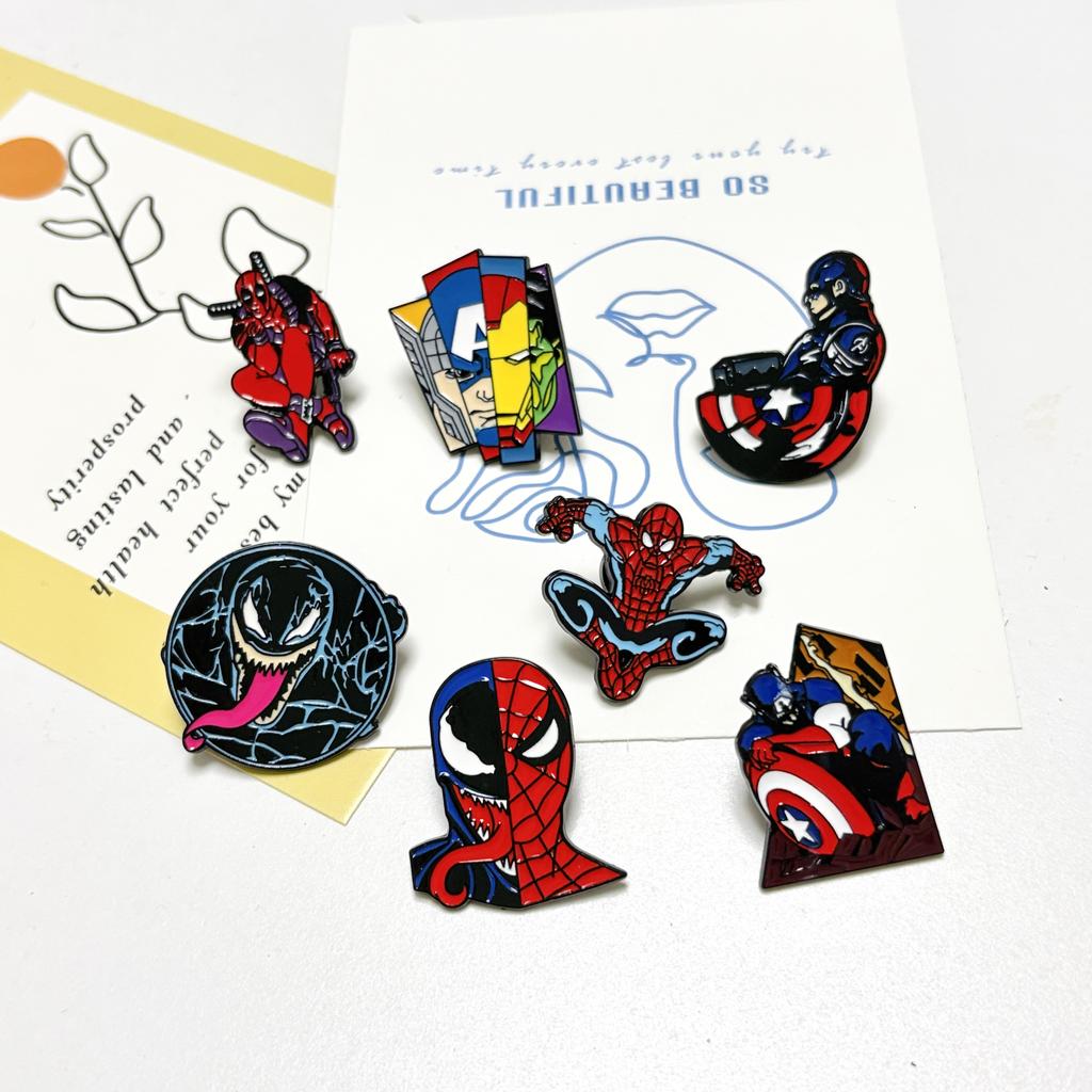 Anime Cartoon PCS Enamel Pins Custom Brooches Lapel Badges Animal Funny Jewelry Gifts for Kids Friends