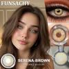 FUNSACHY 1 Pair AUDREY Colored Contact Lenses for Eyes Brown Color Lenses Natural Gray Contacts Koean Softlens Beautiful Pupils
