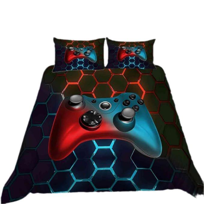 Gamepad Digital Printing Three-Piece Set, Home Textile Four-Piece Set, Quilt Cover, Bed Linen, Bedding