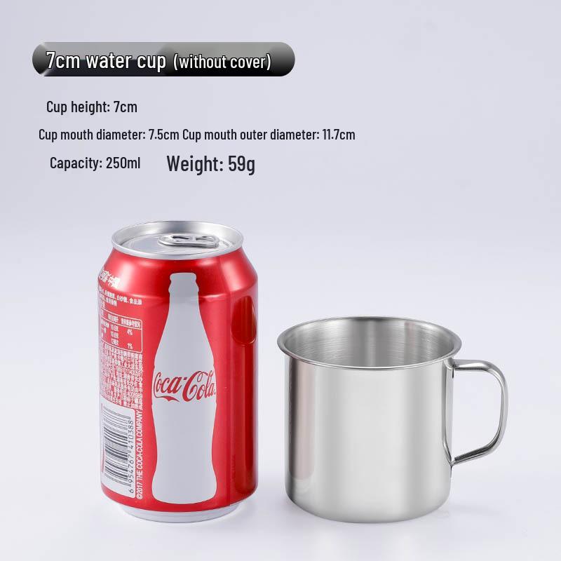 Кружка для воды из нержавеющей стали с крышкой - Большой объем, Утолщенная, Идеально подходит для детей и чая