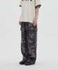URBANAGE Camo Single-Pleat Wide Cargo Sweatpants_Charcoal