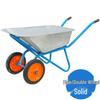 Garden Wheelbarrow: Multi-Purpose Hand Cart for Transporting Soil, Tools, and Cement Over Rough Terrain