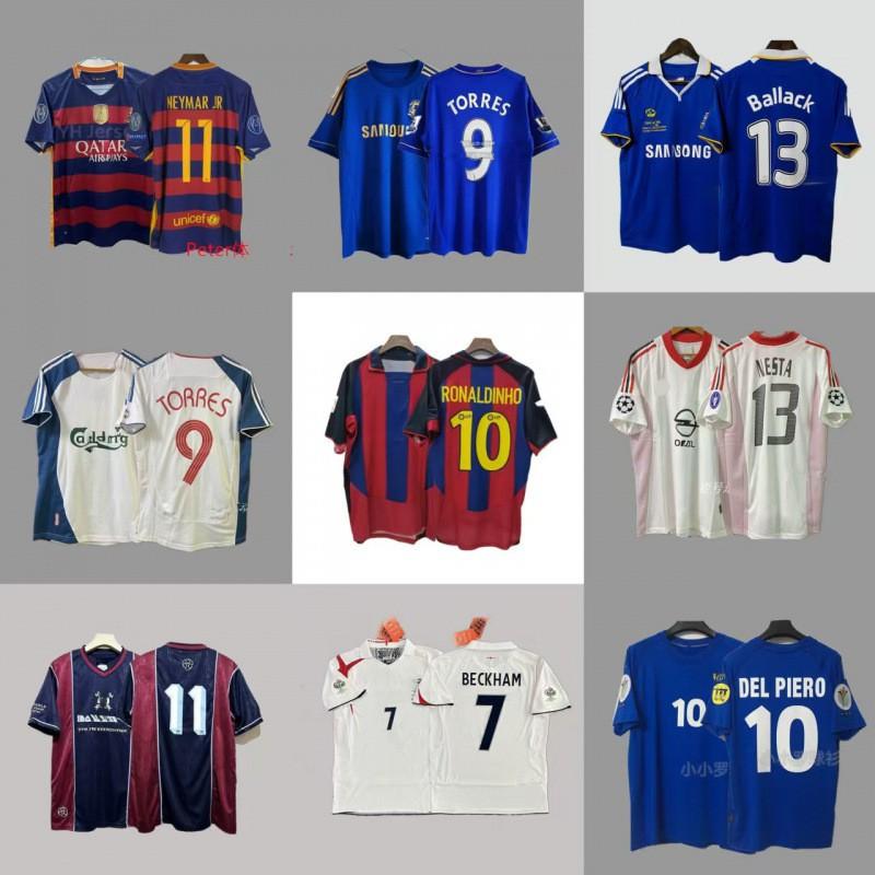 Retro Football Jersey Mens Womens Short Sleeve Soccer Shirt Vintage Team Uniform Sports Training