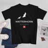 Unisex Matterhorn Schweiz Berge Klettern Wandern T-Shirt Tees Rundhals T-Shirts WoUnisex Jungen 100% Baumwolle T-Shirt