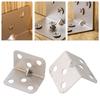 10Pcs Stainless Steel L Corner Brace Heavy Duty Furniture Joint Corner Brackets 90 Degree Fixed Brackets Hardware