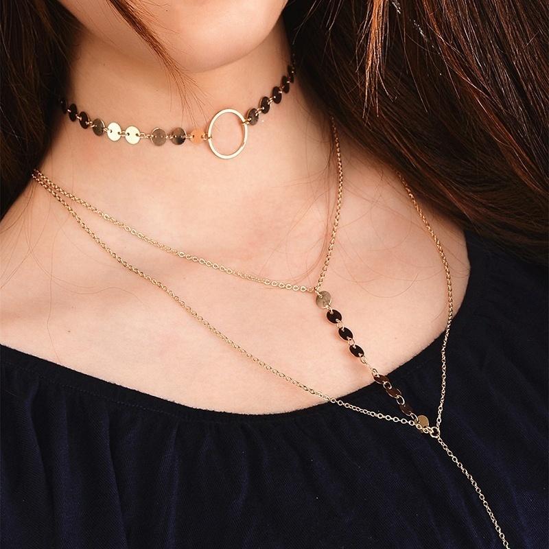 Summer Fashion Necklace Jewelry Luxury Diamond Beautiful Tassel Long Necklace Women Choker Accessori