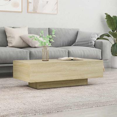 vidaXL Couchtisch Sonoma-Eiche 100x49,5x31 Cm Holzwerkstoff