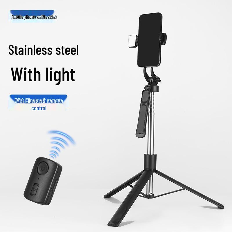 Tragbarer Anti-Wackel Bluetooth Selfie-Stick und Stativ mit Handheld-Gimbal für Smartphones
