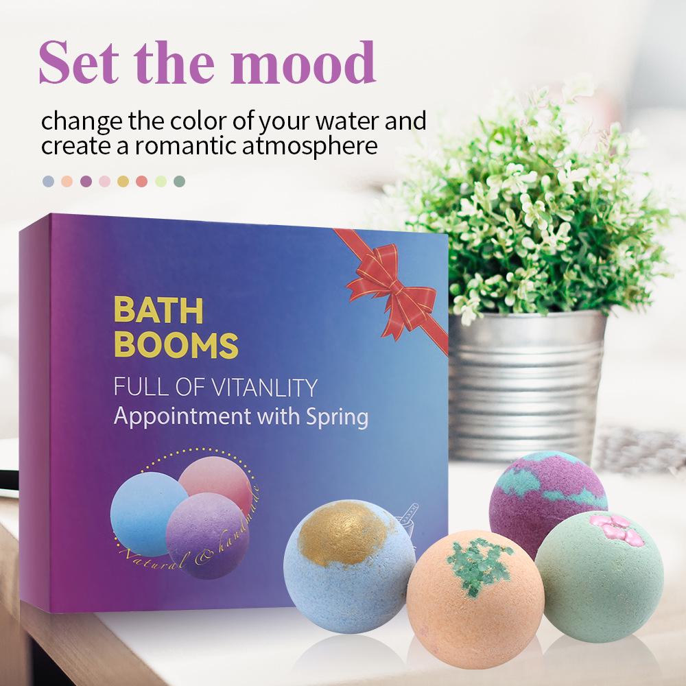 Cross-Border Bath Bomb: Sea Salt Bubble Exploding Bath Ball
