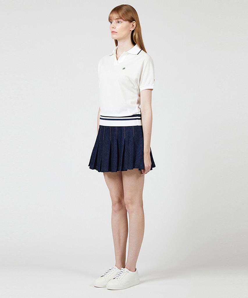 AVEN Raglan Relaxed Fit Polo Shirt White