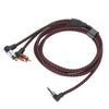 90 μοιρών 3.5mm Αρσενικός Βύσμα σε 2RCA Αρσενικό Καλώδιο ήχου ABS Στερεοφωνικό Καλώδιο Μικροφώνου για DVD Ηχείο 2m