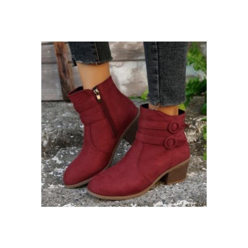 

Женские модные универсальные замшевые ботинки Мартина с повышенной поддержкой свода стопы, удобные, мягкие, эластичные, амортизирующие, нескользящие, повседневные 43 бордовый