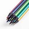 12-Color Metal Toned Black Wood Pencils for Journaling, Painting, DIY, Creative Doodling, and Art